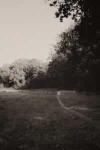 une petite fille fait de la corde a sauter au parc de vaugrenier